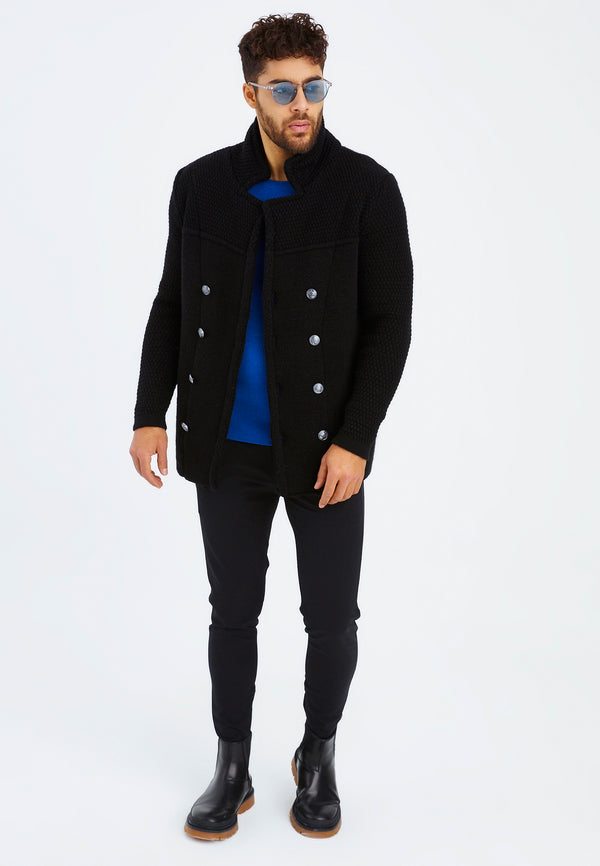 Leif Nelson Strickjacke Mit Schalkragen