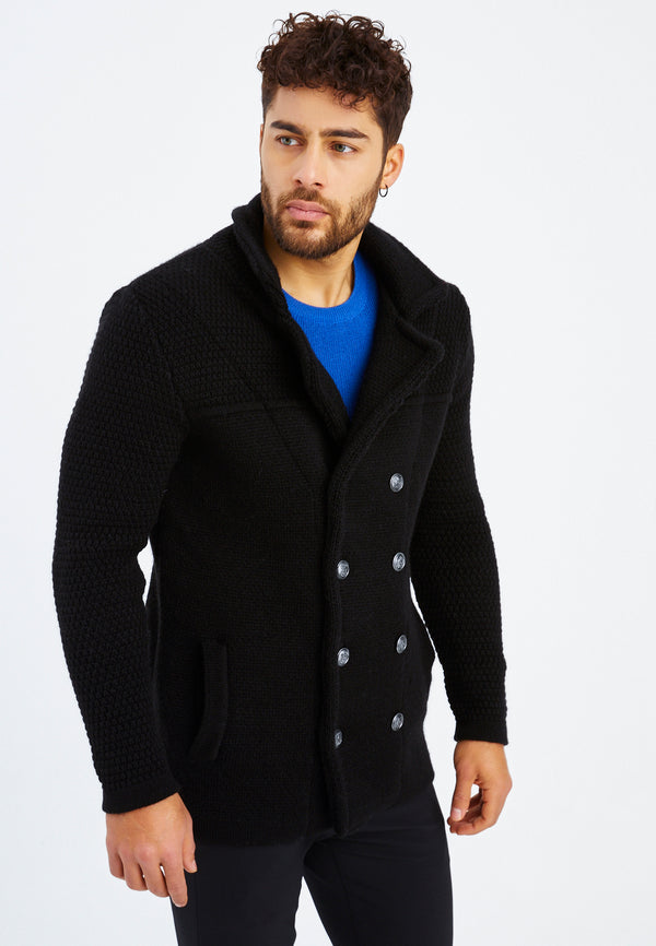 Leif Nelson Strickjacke Mit Schalkragen