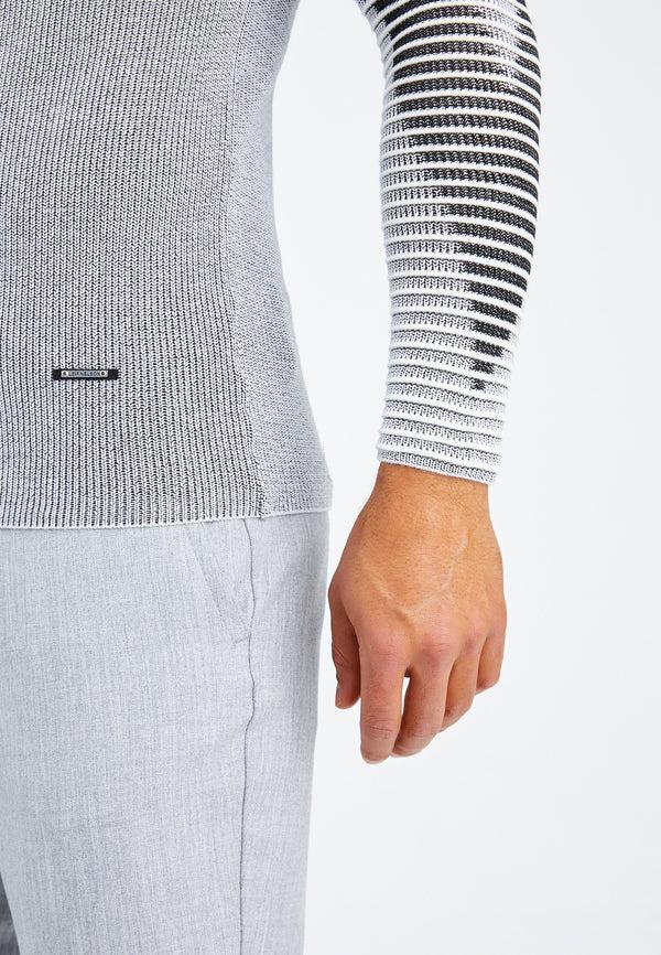 Leif Nelson Strickpullover Feinstrick Rundhals