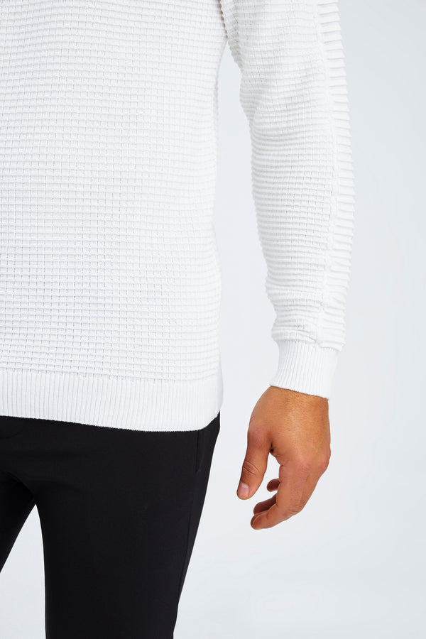 Leif Nelson Strickpullover Feinstrick Rundhals