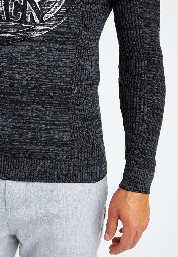 Leif Nelson Strickpullover Feinstrick Rundhals