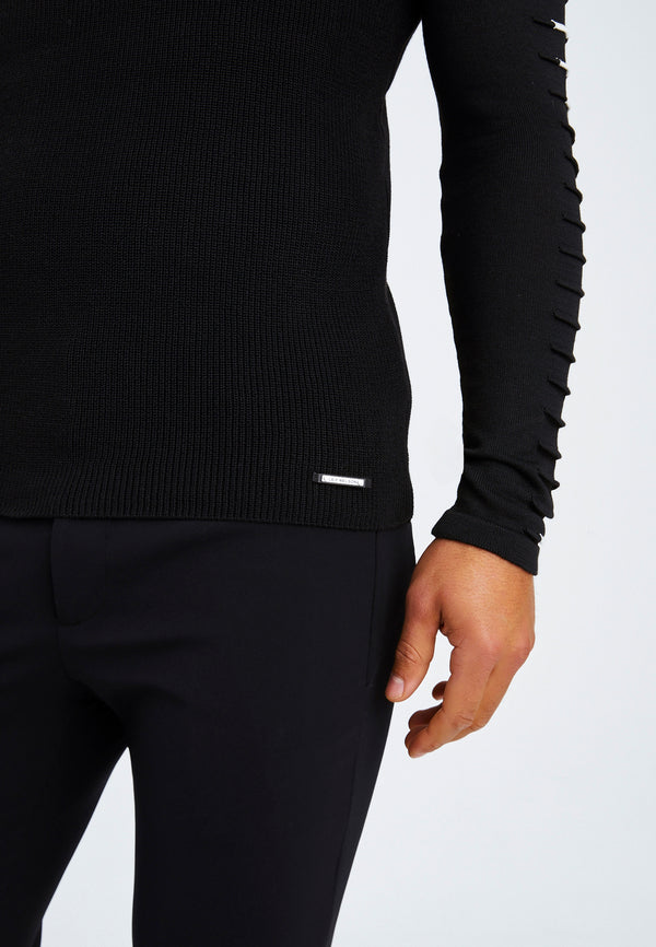 Leif Nelson Strickpullover Feinstrick Rundhals