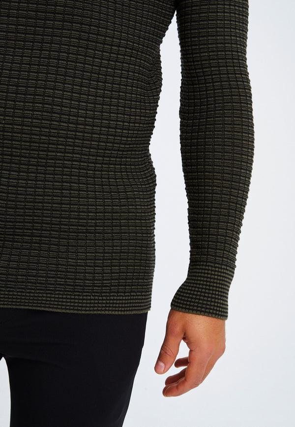 Leif Nelson Strickpullover Feinstrick Rundhals
