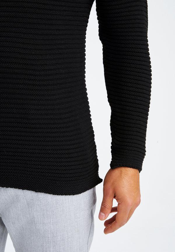 Leif Nelson Strickpullover Grobstrick Rundhals