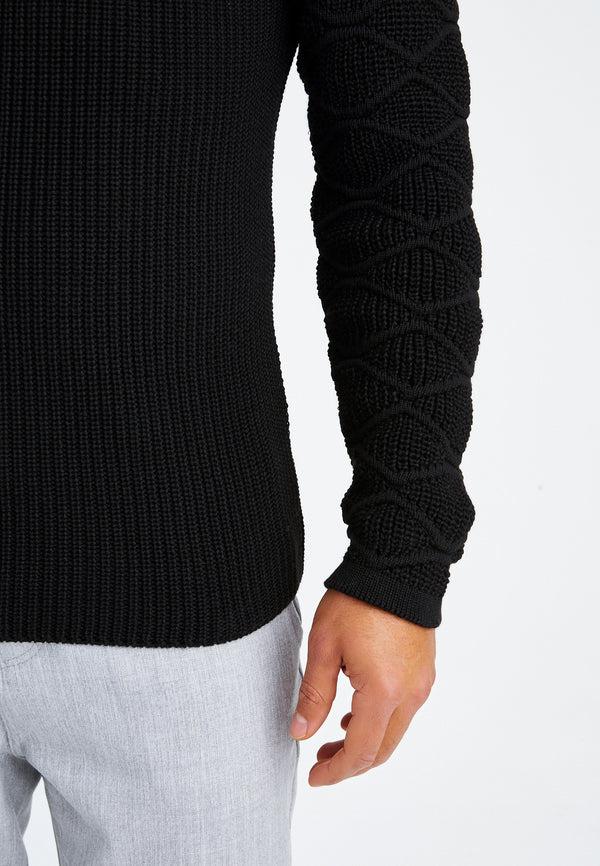 Leif Nelson Strickpullover Grobstrick Rundhals