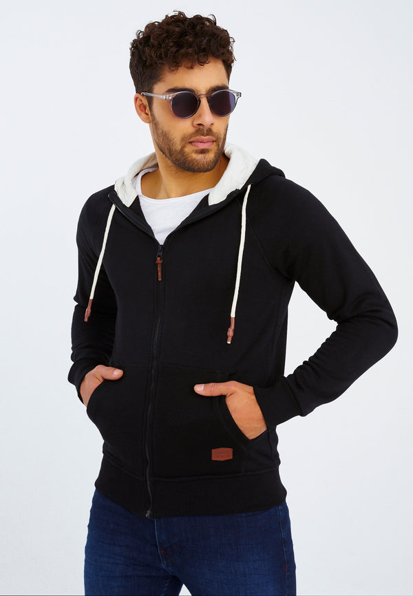 Leif Nelson Sweatjacke mit Kapuze