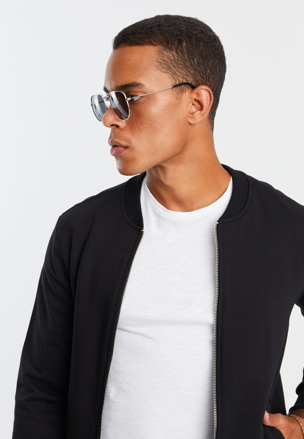 Leif Nelson Sweatjacke Mit Stehkragen