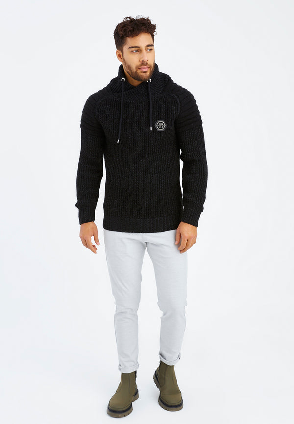 Leif Nelson Strickpullover Grobstrick Mit Schalkragen