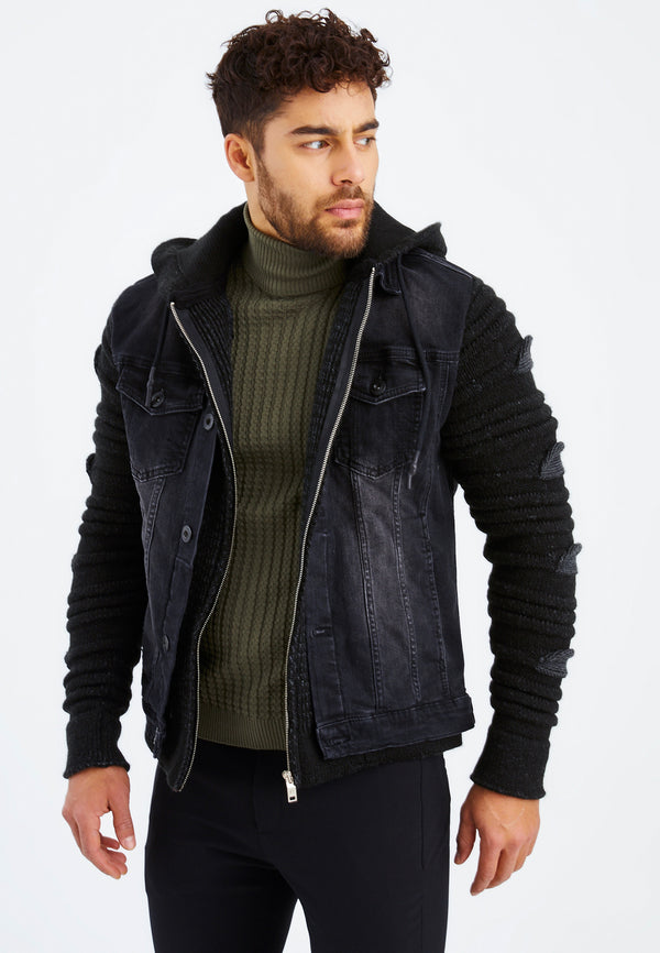 Leif Nelson Strickpullover Grobstrick Mit Stehkragen