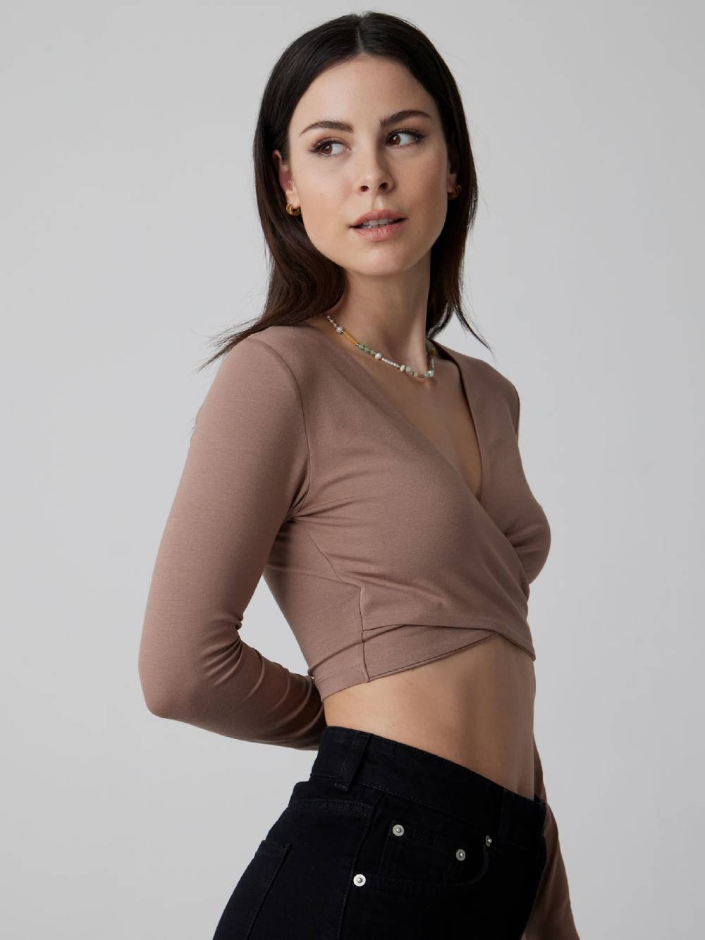 A LOT LESS Shirt 'Ivana' In Light Brown