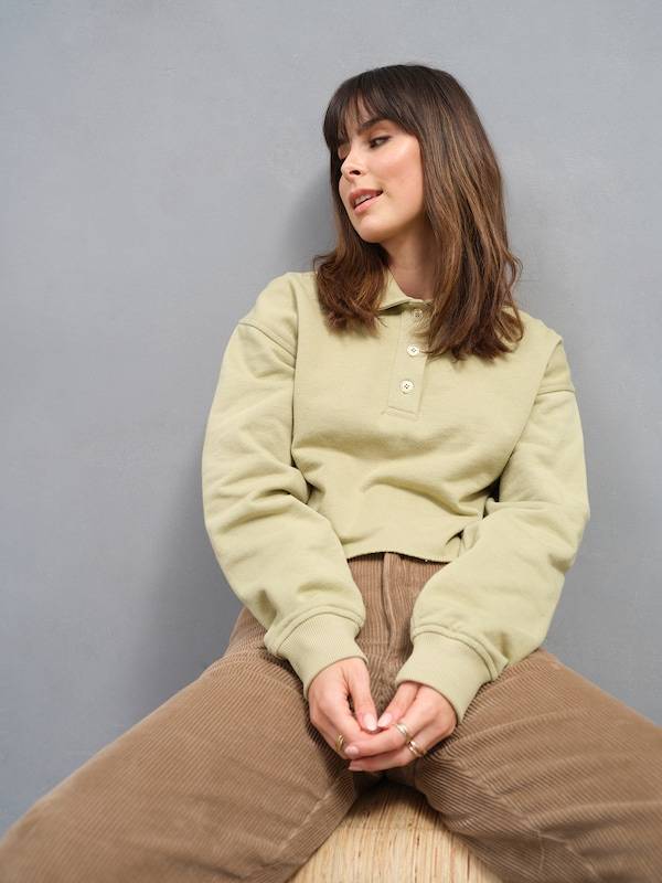 A LOT LESS Sweatshirt 'Leona' in Mint