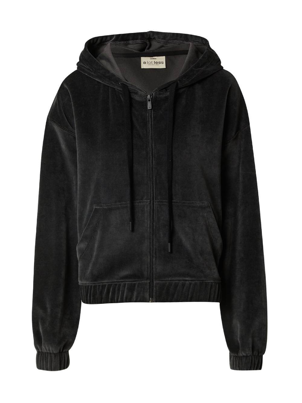 A LOT LESS Zip-Up Hoodie 'Cassia' In Dark Grey