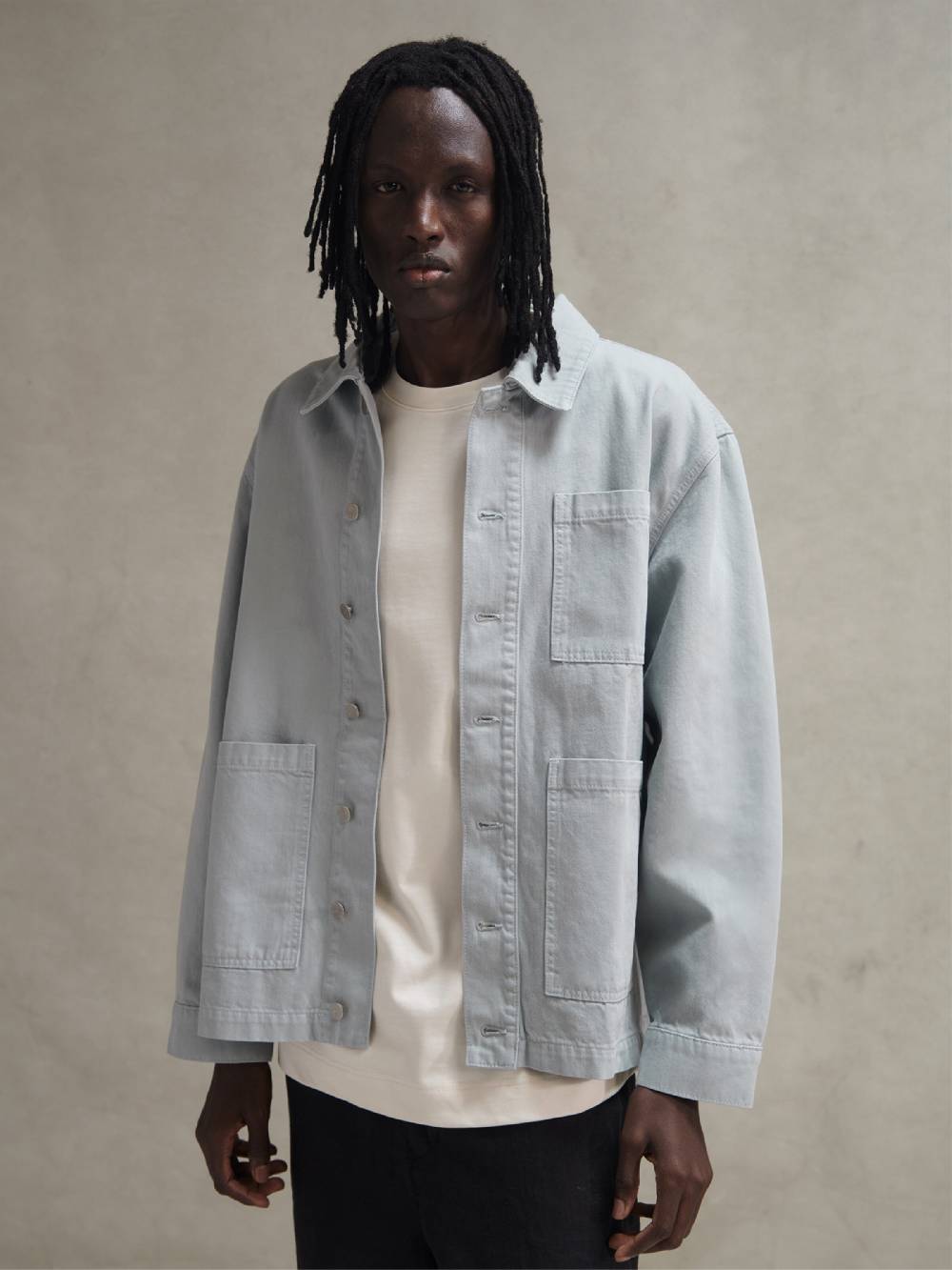 ABOJ ADEJ Regular Fit Between-Season Jacket 'Nefasit' In Blue