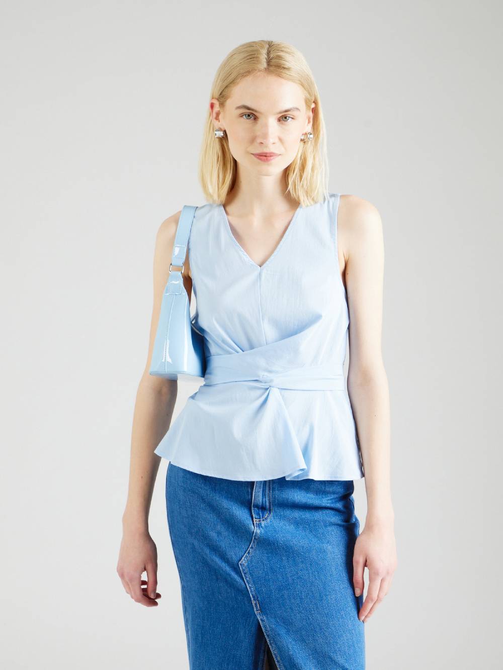 ABOUT YOU Blouse 'Eleni' In Light Blue