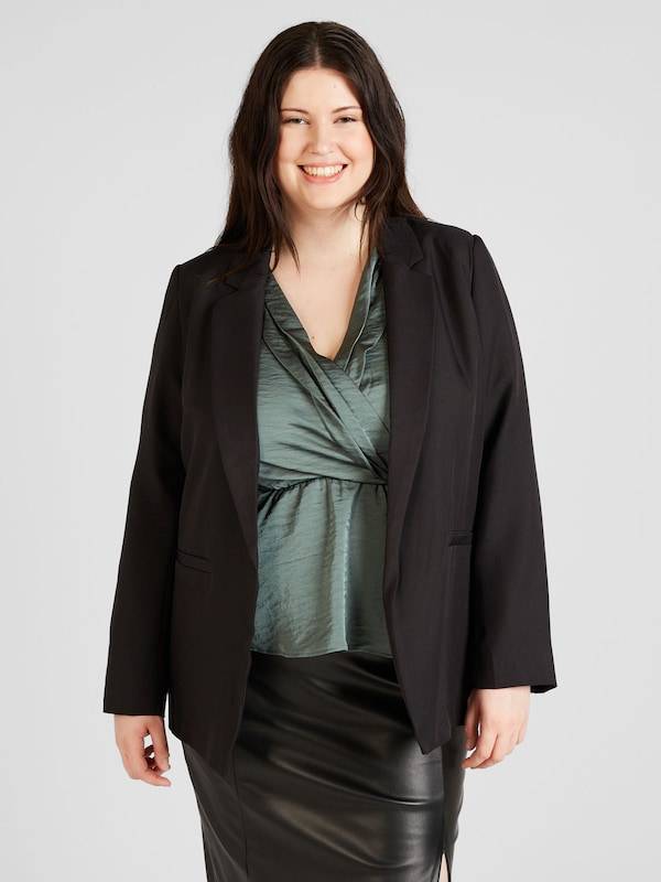 ABOUT YOU Curvy Blazer 'Sari' in Black