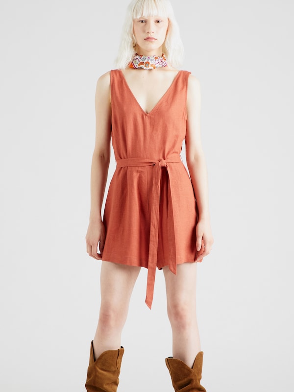 ABOUT YOU Jumpsuit 'Heidi' in Orange, Red