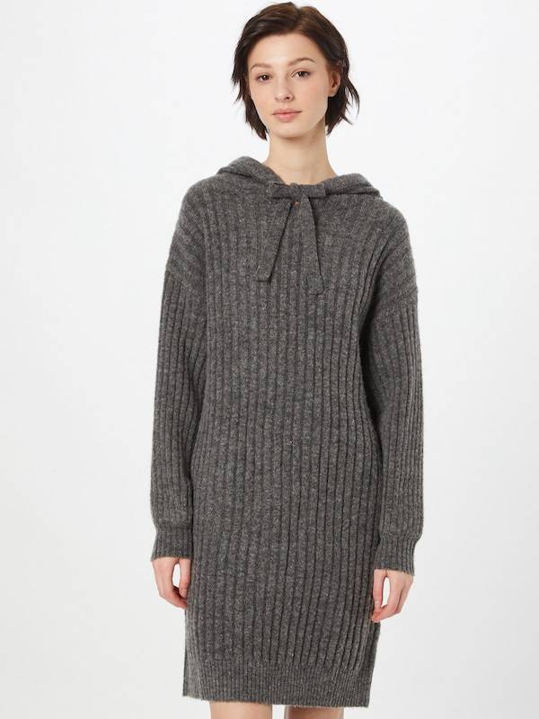 ABOUT YOU Knitted dress 'Marit' in Mottled Grey