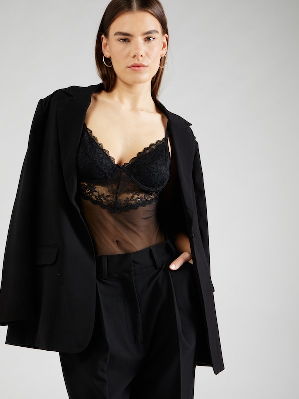 ABOUT YOU Lingerie Bodysuit 'Candy' in Black