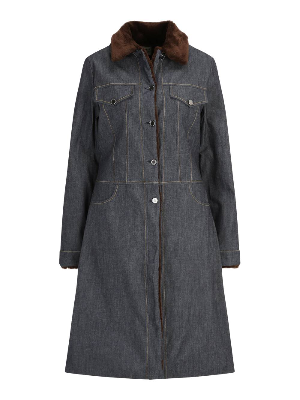 ABOUT YOU REBIRTH STUDIOS Between-Seasons Coat 'Juliette Jacket' In Blue