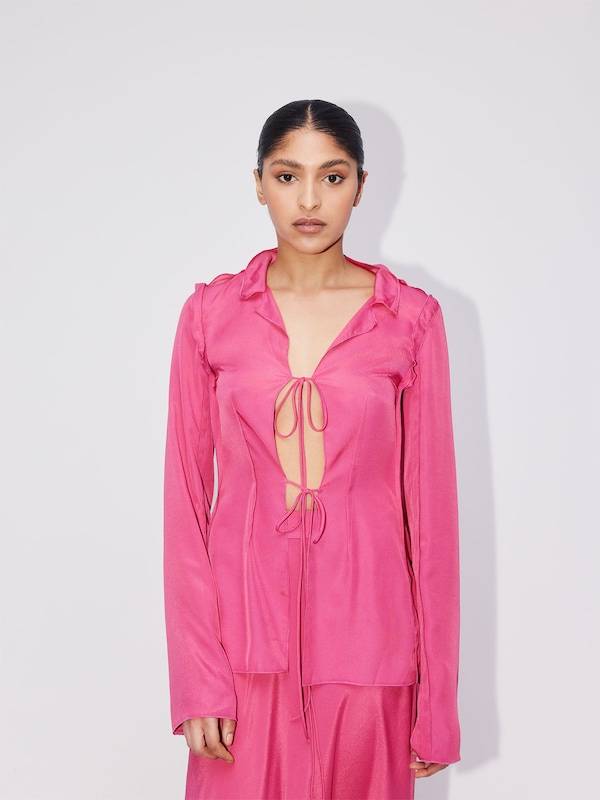 ABOUT YOU REBIRTH STUDIOS Blouse 'SUNSET' in Pink