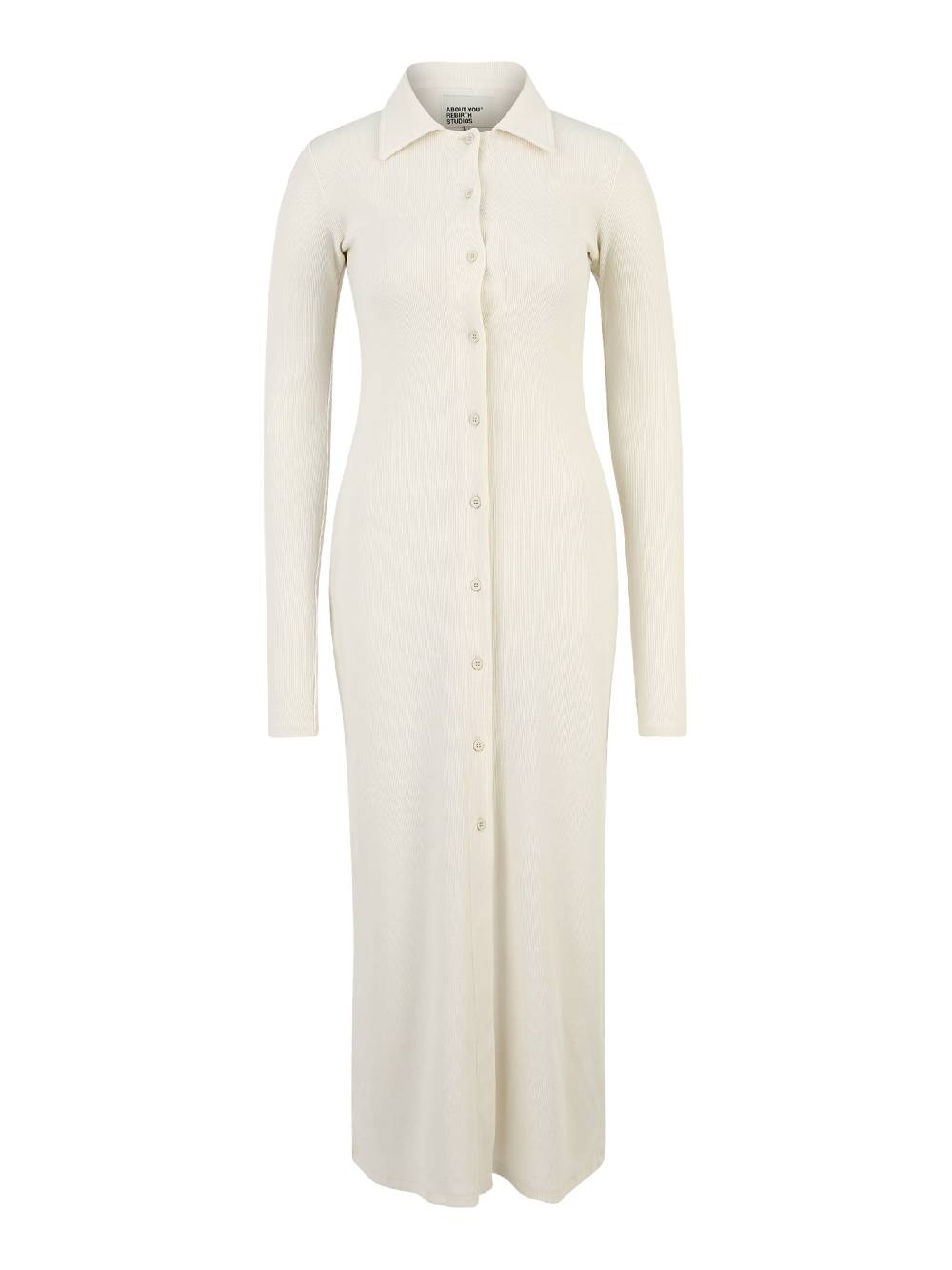 ABOUT YOU REBIRTH STUDIOS Knit Cardigan 'Dalia Cardigan' In Off White