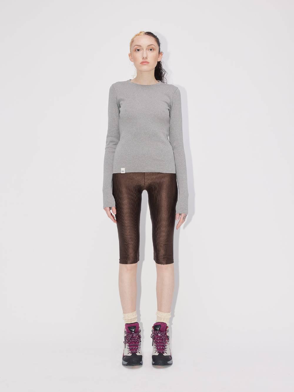 ABOUT YOU REBIRTH STUDIOS Shirt 'Essential' In Grey