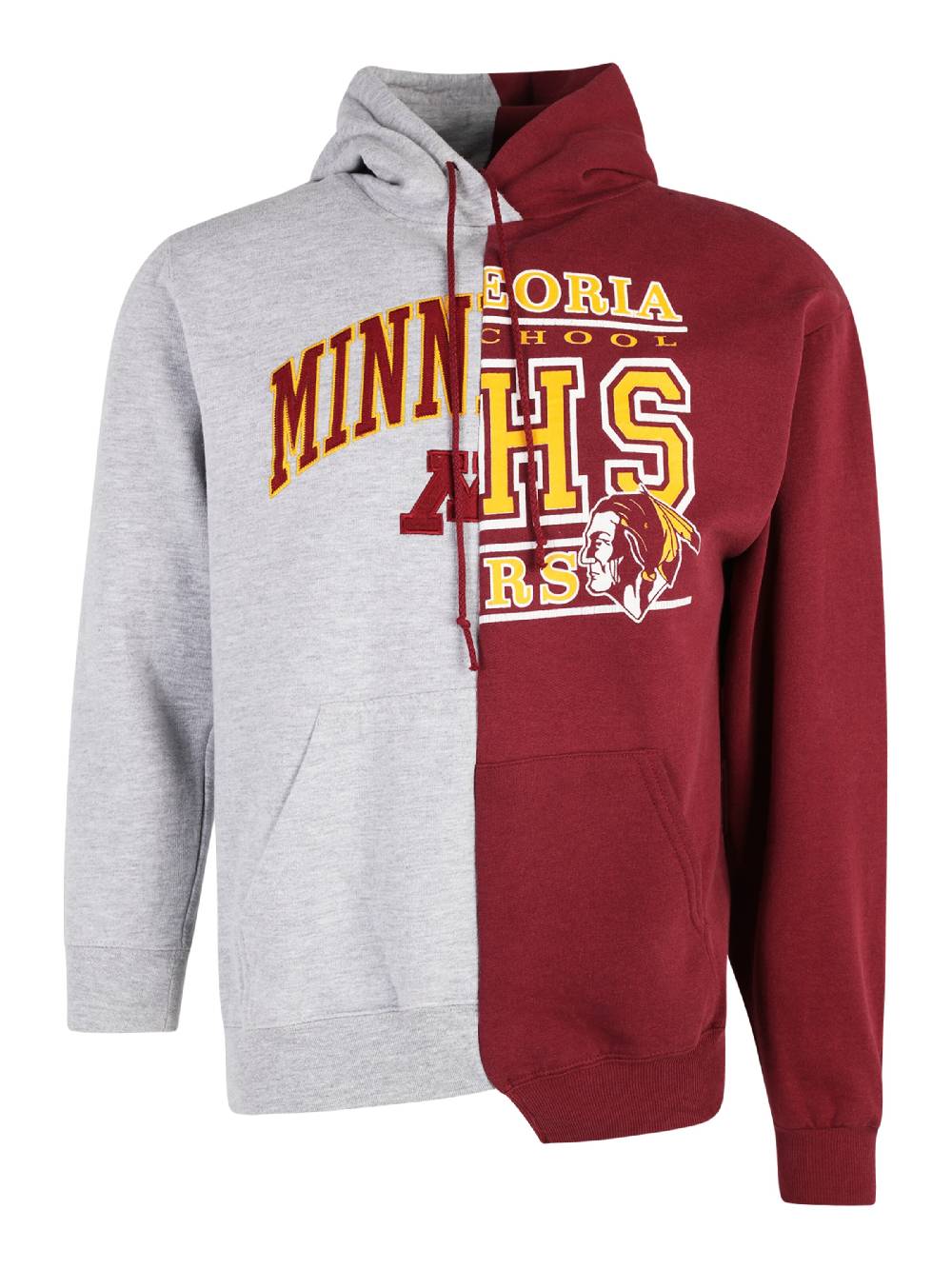 ABOUT YOU REBIRTH STUDIOS Sweatshirt 'BJOERN' In Grey, Dark Red