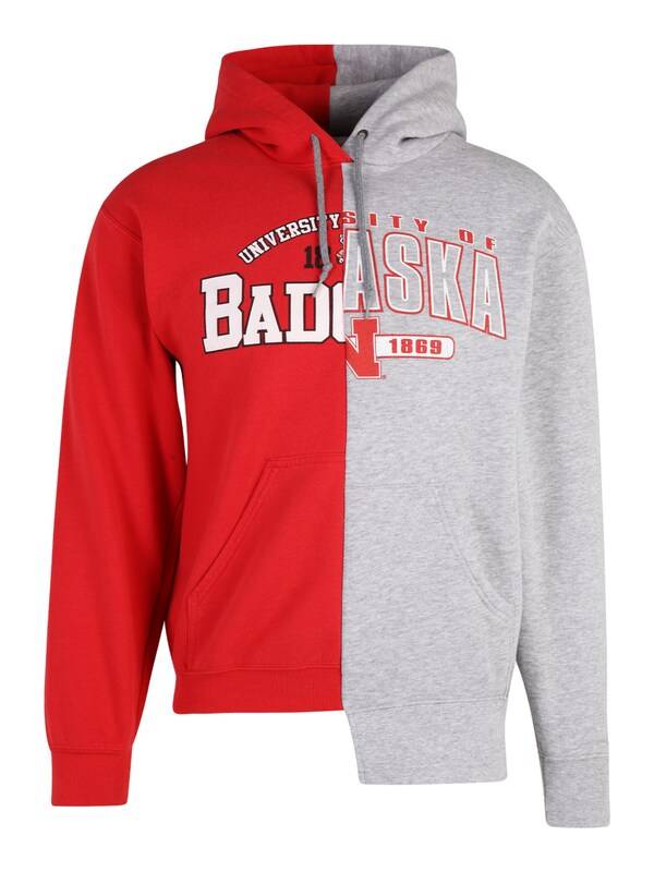 ABOUT YOU REBIRTH STUDIOS Sweatshirt 'BJOERN' in Grey, Red