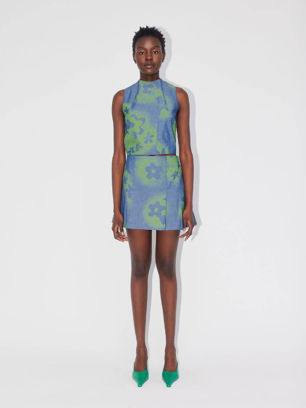 ABOUT YOU REBIRTH STUDIOS Top 'Gossy' In Blue, Green