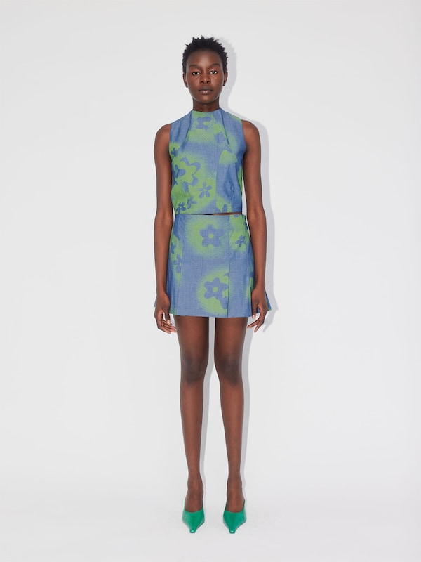 ABOUT YOU REBIRTH STUDIOS Top 'Gossy' in Blue, Green