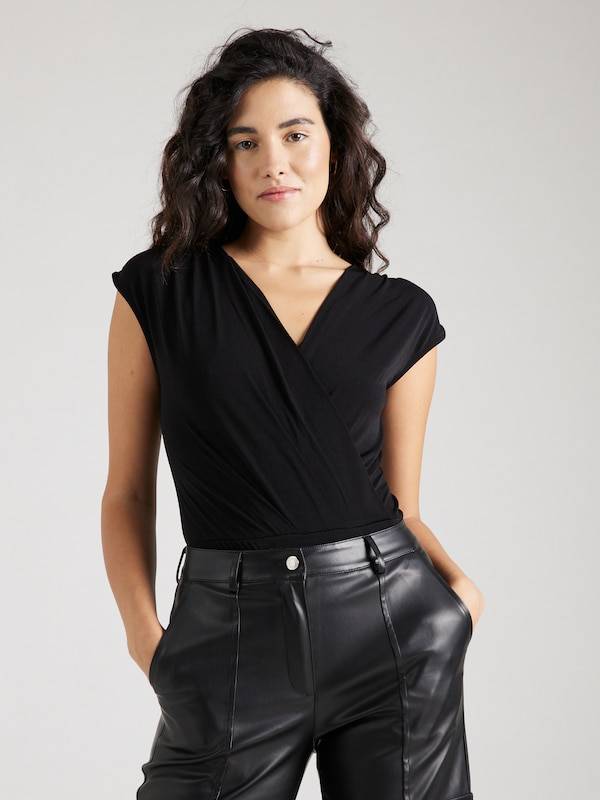 ABOUT YOU Shirt Bodysuit 'Stina' in Black
