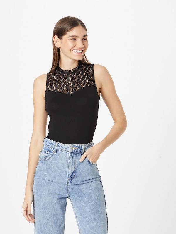 ABOUT YOU Top 'Corinna' in Black