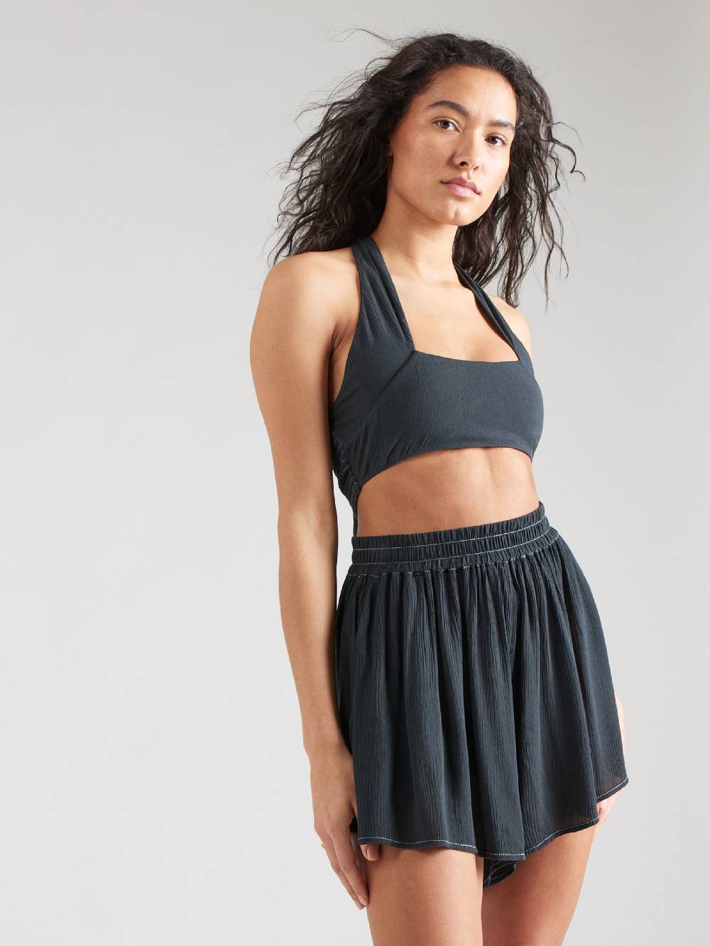 ABOUT YOU X Kamila Šikl Top 'Eleonore' In Black