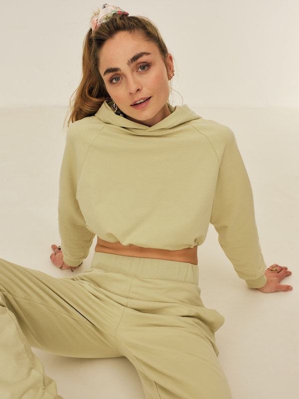 ABOUT YOU x Sofia Tsakiridou Sweatshirt 'Kayra' in Sand