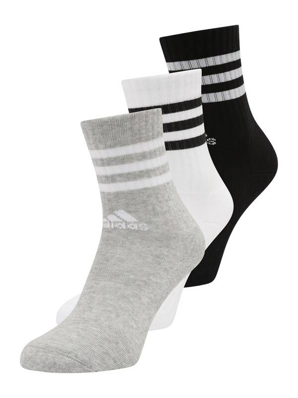 ADIDAS SPORTSWEAR Athletic Socks in Mottled Grey, Black, White