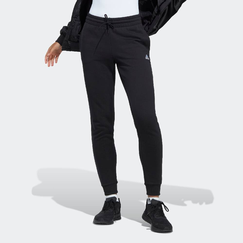 ADIDAS SPORTSWEAR Tapered Workout Pants 'Essentials' In Black