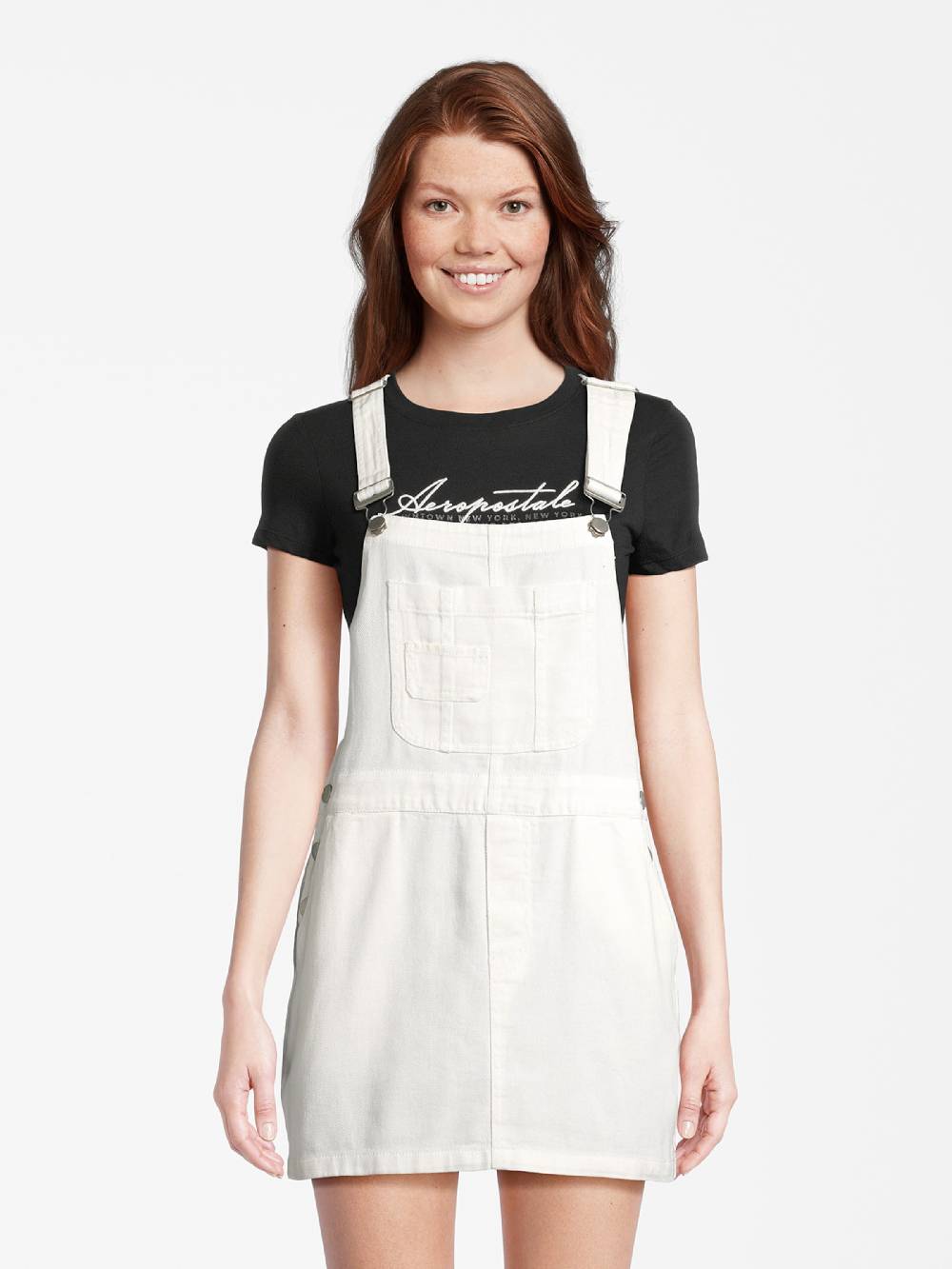 AÉROPOSTALE Overall Skirt In Ecru