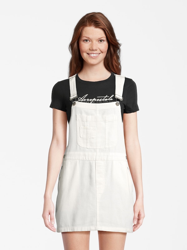 AÉROPOSTALE Overall Skirt in Ecru