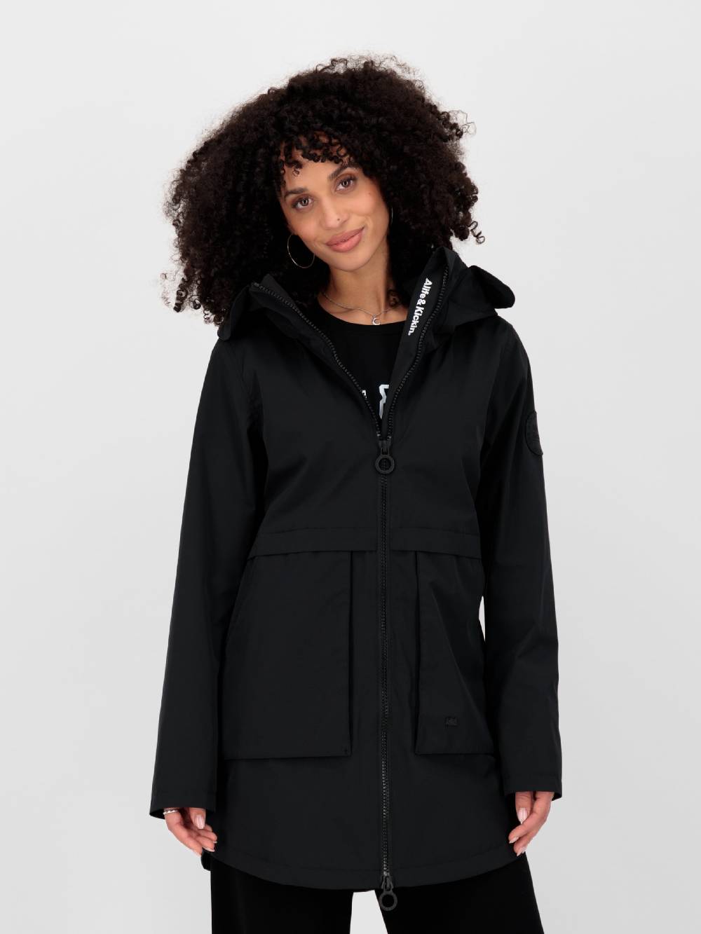 Alife And Kickin Between-Seasons Coat 'NoelieAK A' In Black