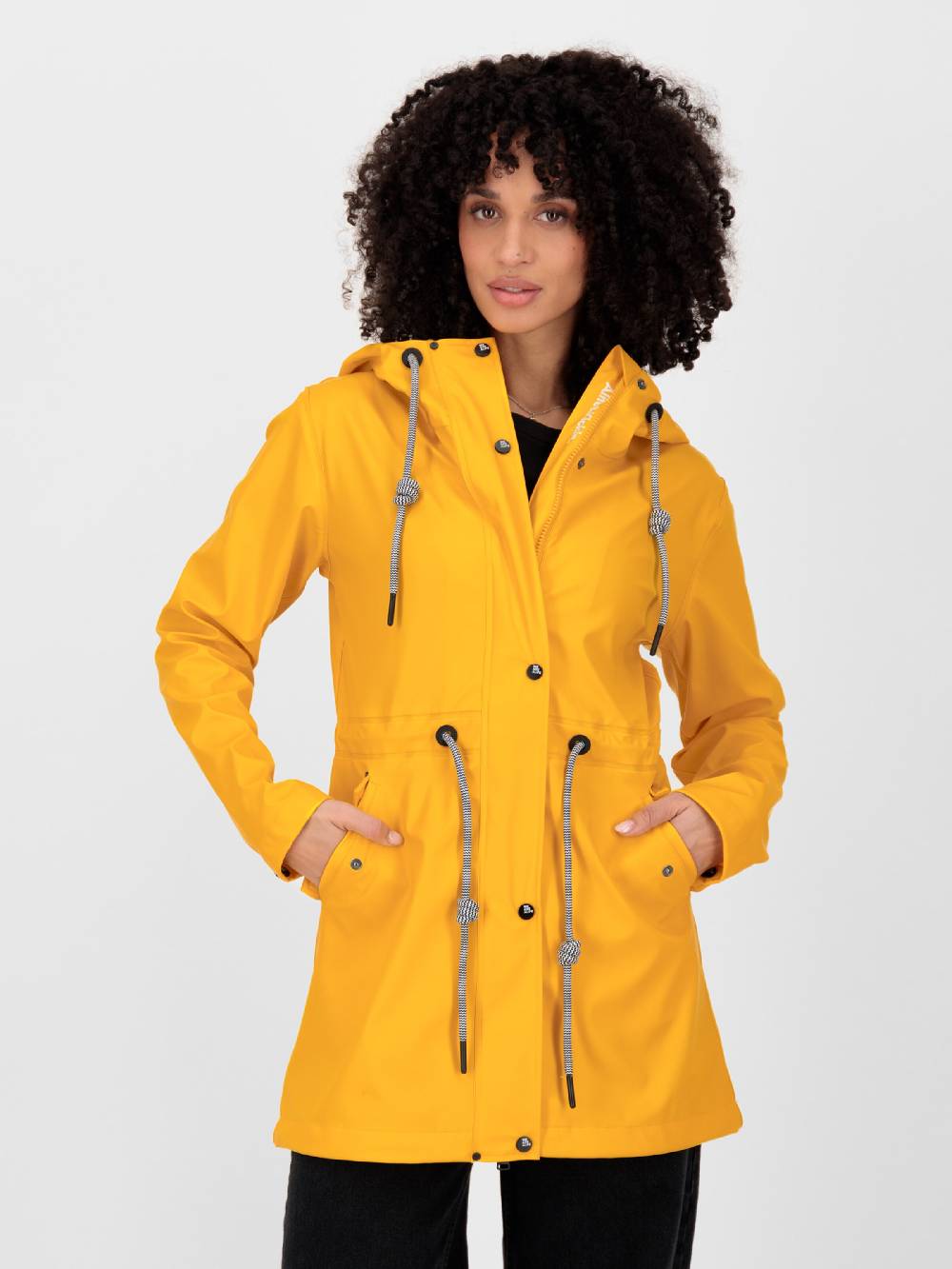 Alife And Kickin Performance Jacket 'EloiseAK A' In Yellow