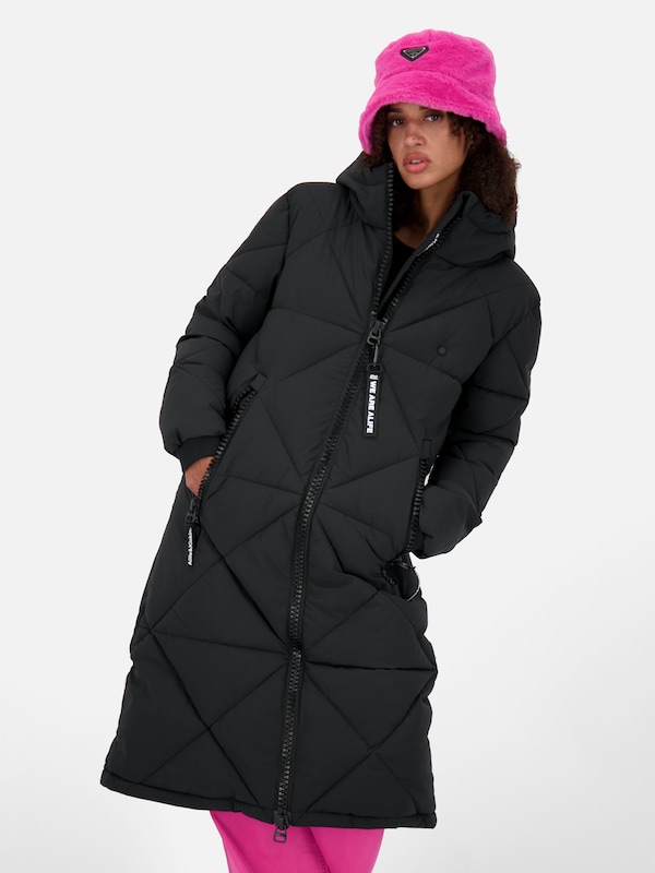 Alife and Kickin Winter Coat 'Enya' in Black