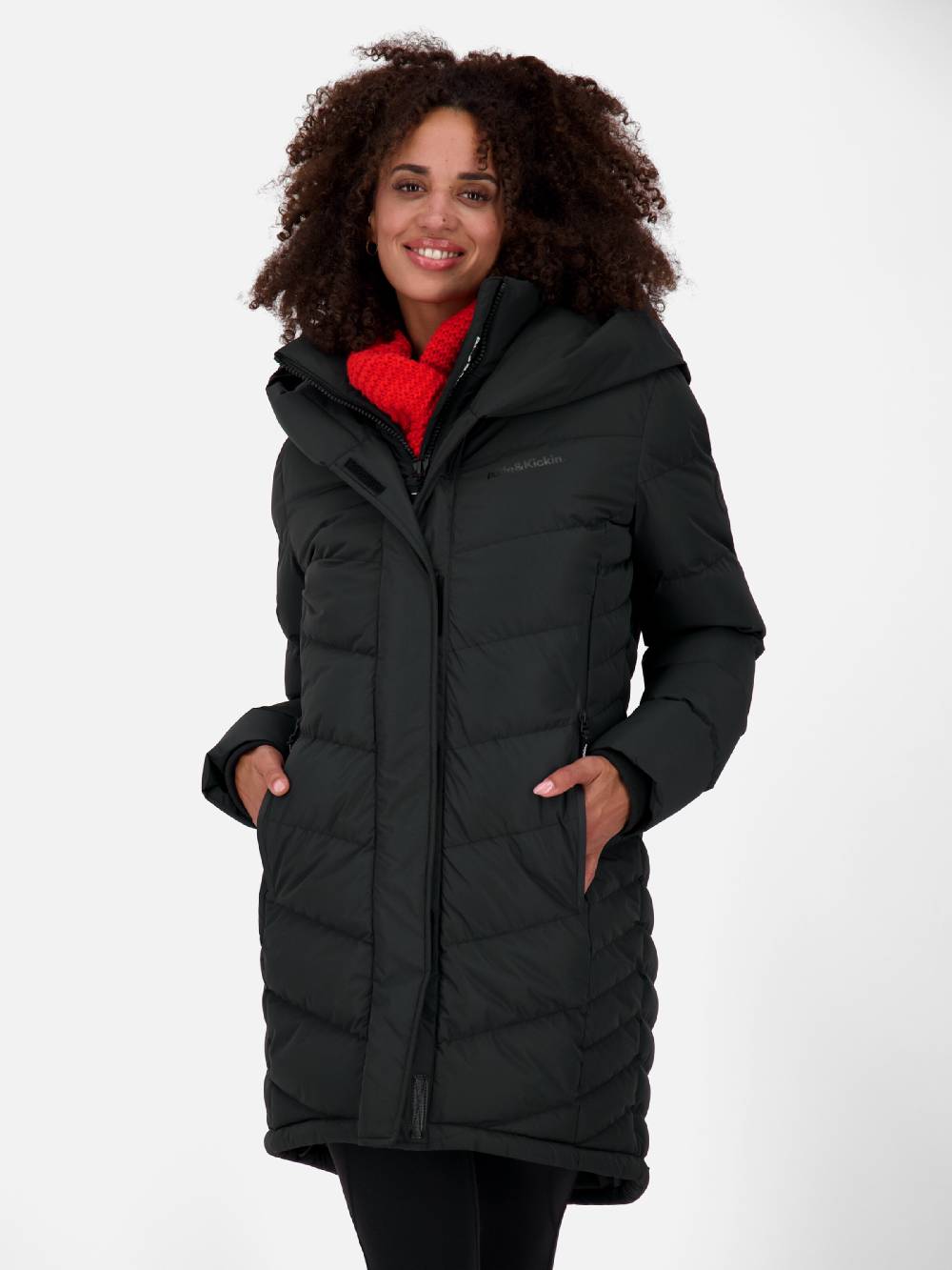 Alife And Kickin Winter Jacket 'Angela' In Black