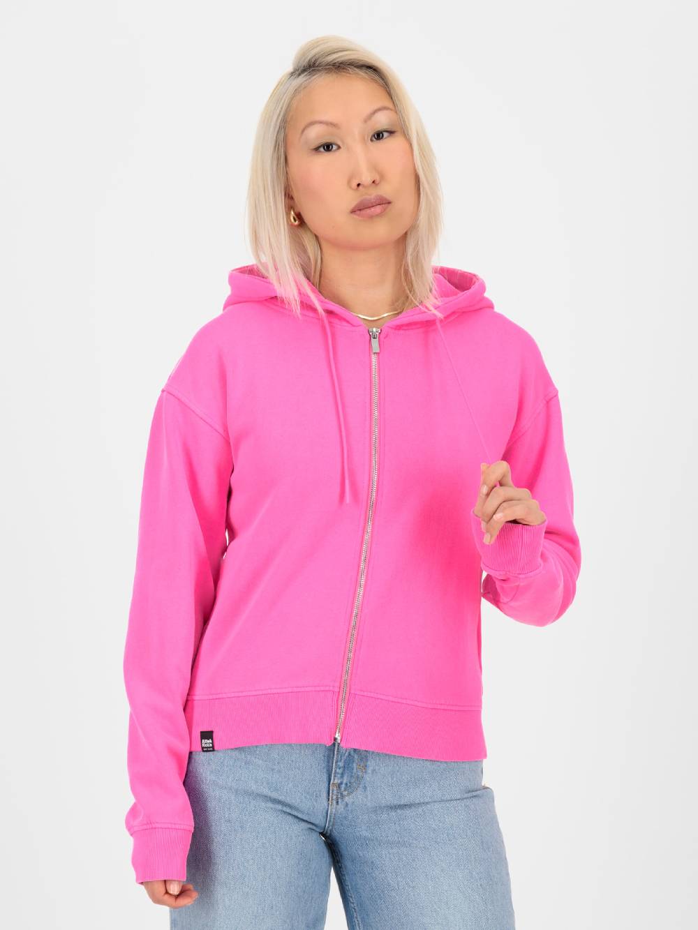 Alife And Kickin Zip-Up Hoodie 'RanaAK' In Pink