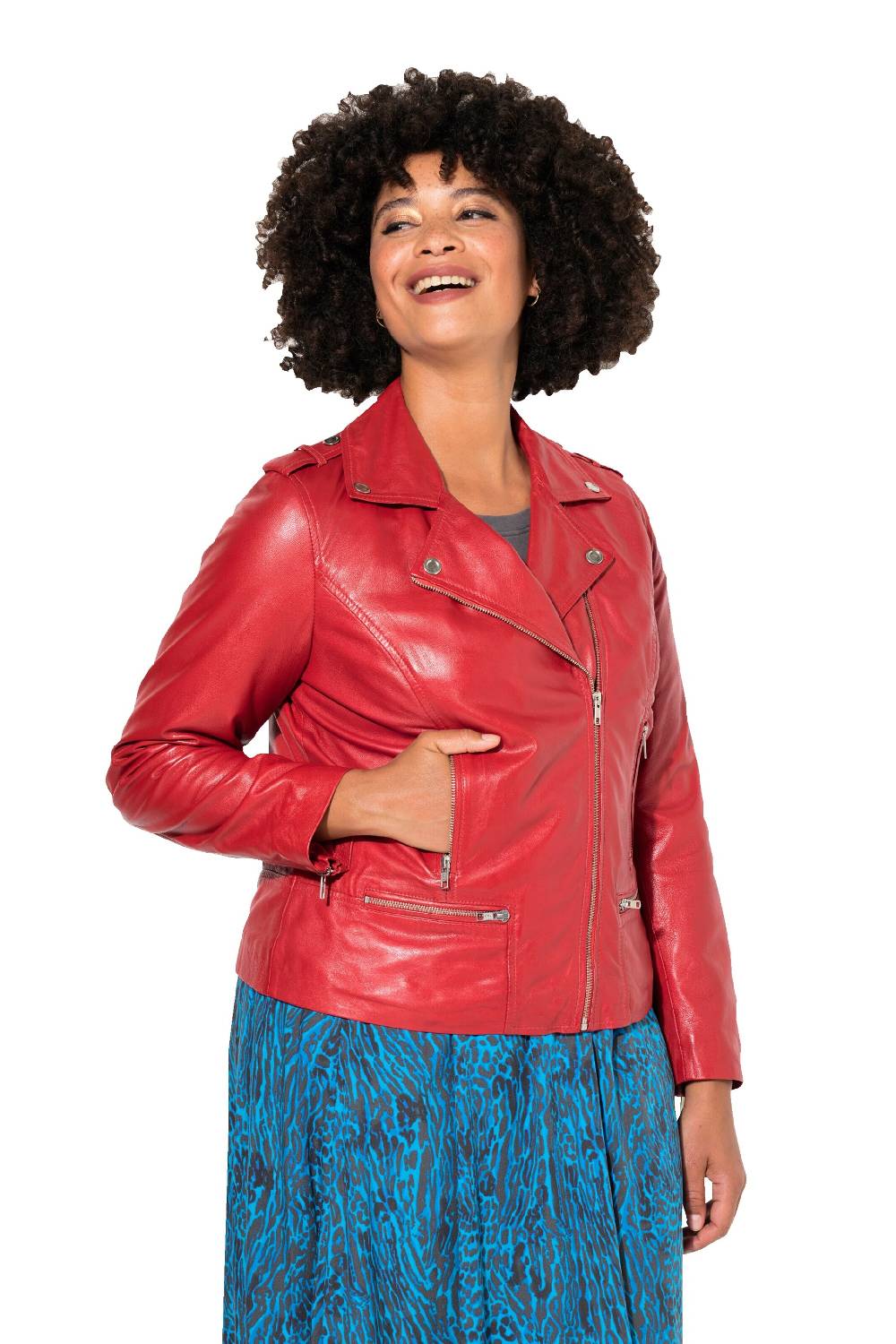 Angel Of Style Between-Season Jacket In Red