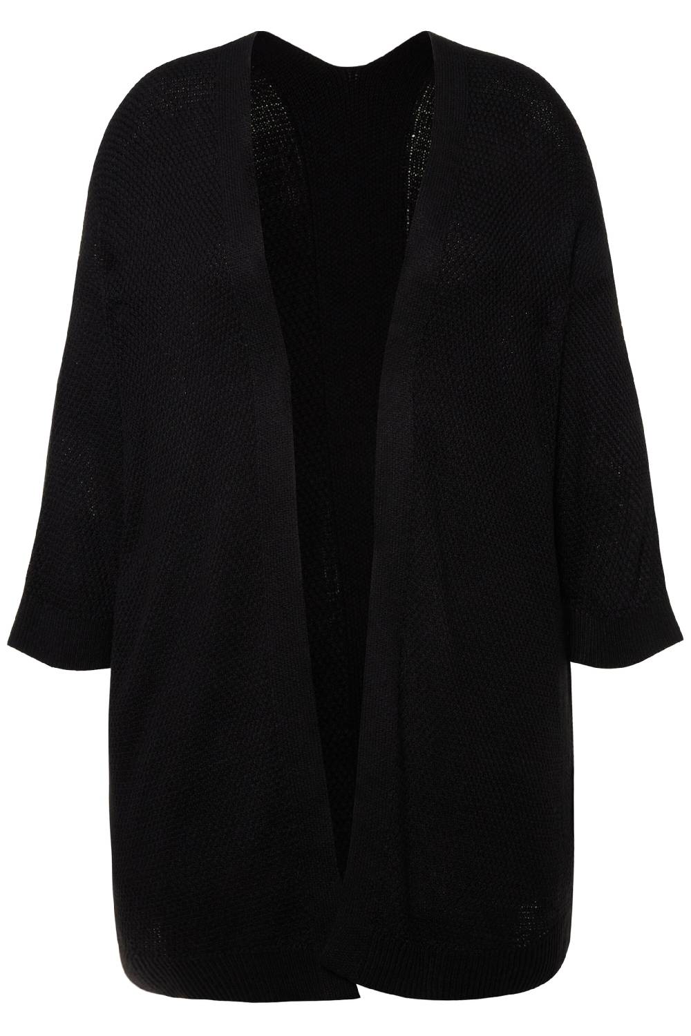 Angel Of Style Knit Cardigan In Black