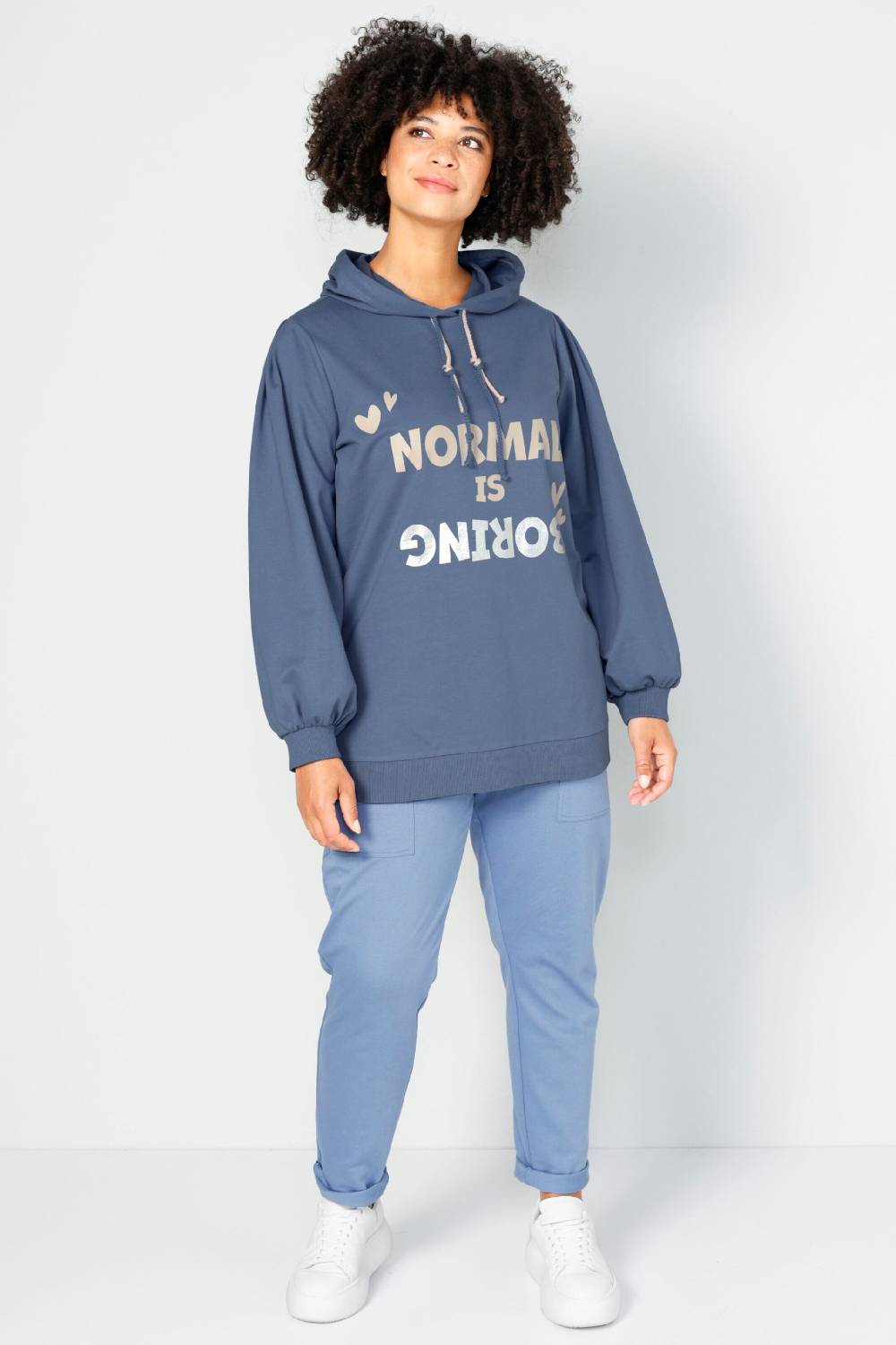 Angel Of Style Sweatshirt In Dusty Blue