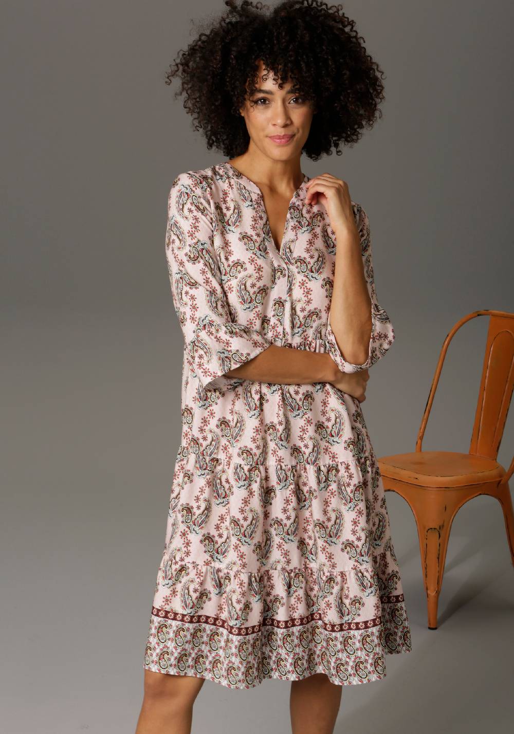 Aniston CASUAL Shirt Dress In Mixed Colors