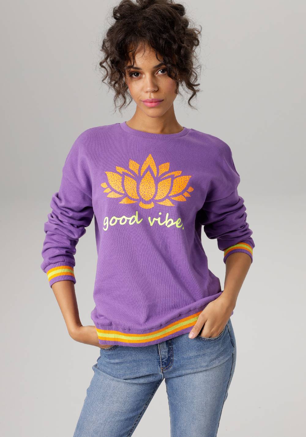 Aniston CASUAL Sweatshirt In Purple