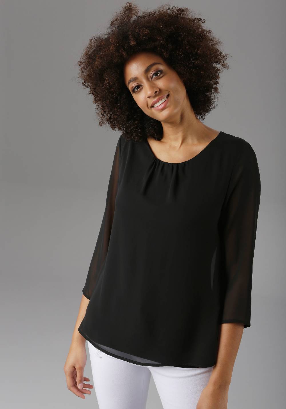 Aniston SELECTED Blouse In Black
