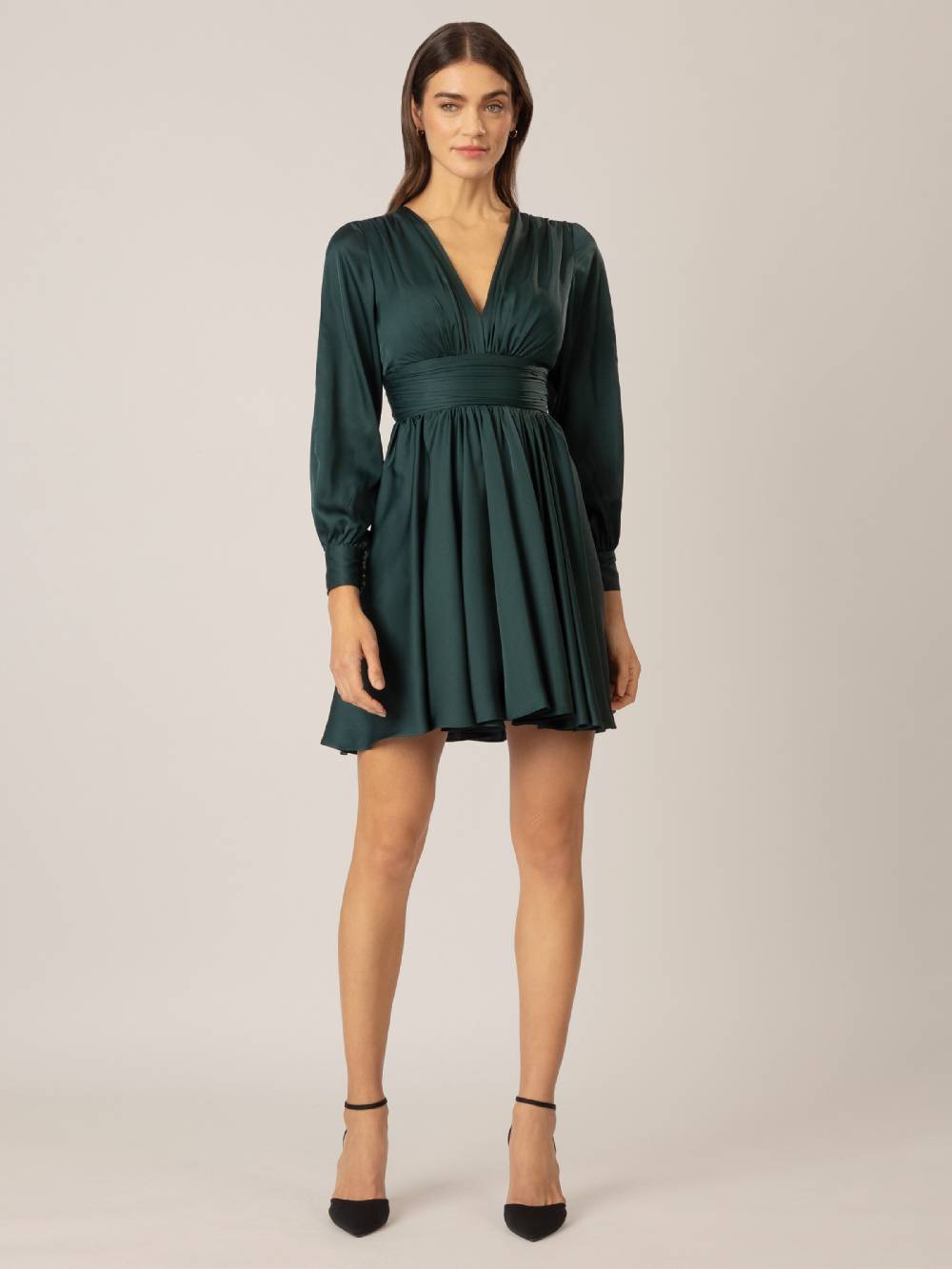 APART Cocktail Dress In Dark Green